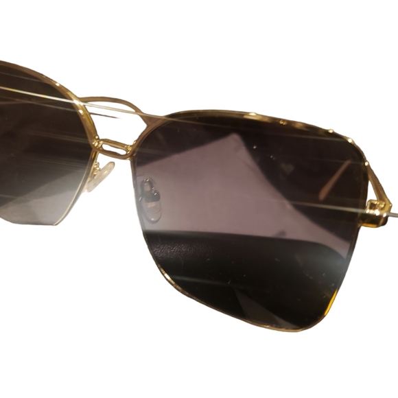 Dark Blue Lenses with gold frames. - Picture 3 of 3